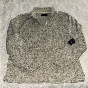 Lucky Brand Gray Zip Up Sweater